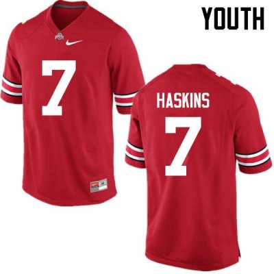 Youth Ohio State Buckeyes #7 Dwayne Haskins Red Nike NCAA College Football Jersey Sport TQS5044YP
